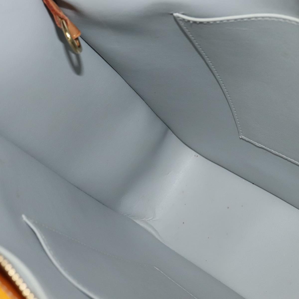 LOUIS VUITTON Monogram Vernis Columbus Tote Bag Gris M91028 LV Auth 141115