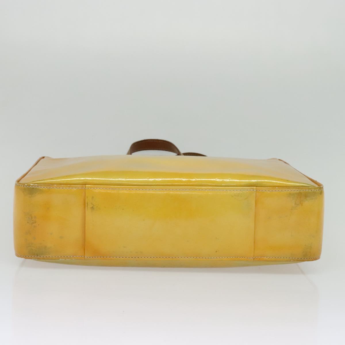 LOUIS VUITTON Monogram Vernis Columbus Tote Bag Gris M91028 LV Auth 141115