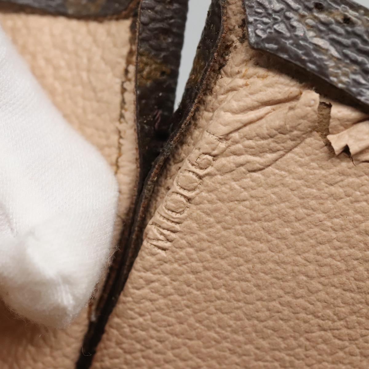 LOUIS VUITTON Monogram Sac Plat Hand Bag M51140 LV Auth 141120