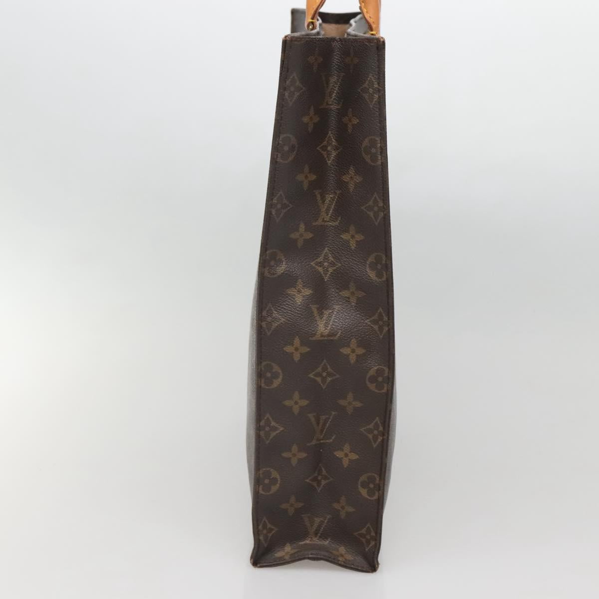 LOUIS VUITTON Monogram Sac Plat Hand Bag M51140 LV Auth 141120