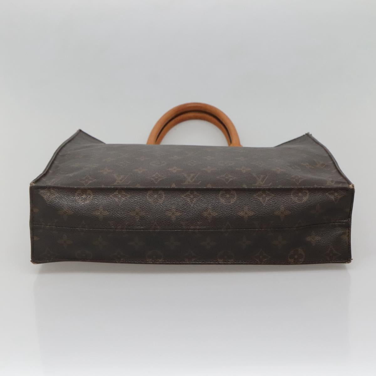 LOUIS VUITTON Monogram Sac Plat Hand Bag M51140 LV Auth 141120