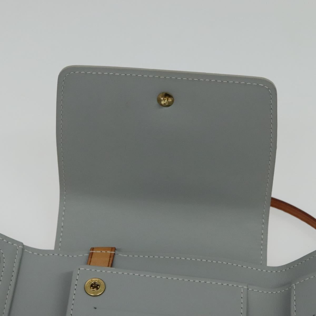 LOUIS VUITTON Monogram Vernis Walker Wallet Gris M91031 LV Auth 141125