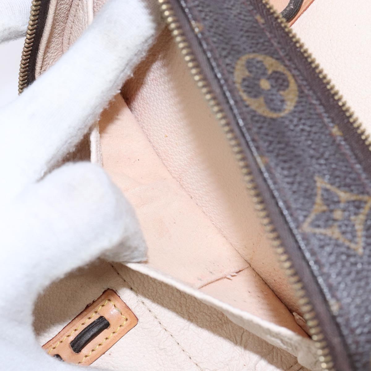 LOUIS VUITTON Monogram Trousse Brush PM Cosmetic Pouch M47510 LV Auth 141126