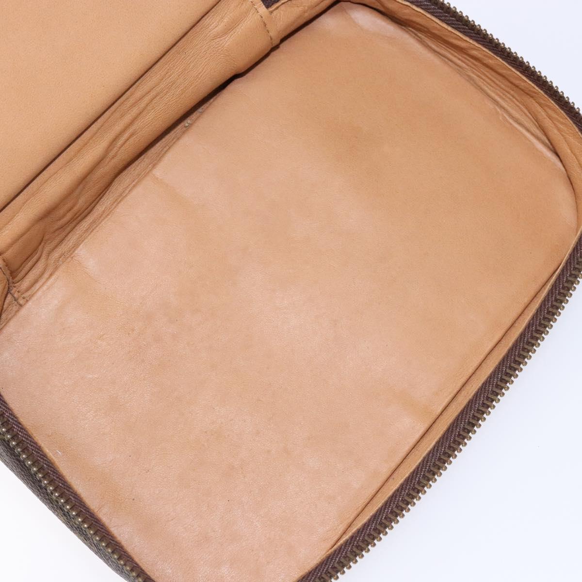 LOUIS VUITTON Monogram Poche Monte Carlo Jewelry Box Vintage M47352 Auth 141127