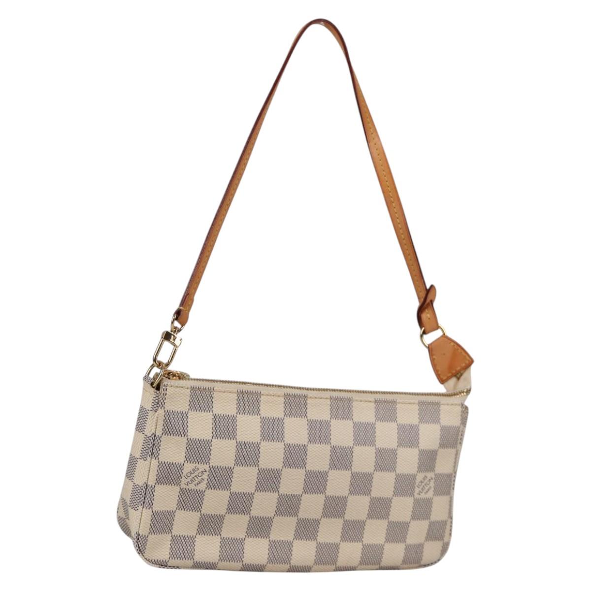 LOUIS VUITTON Damier Azur Pochette Accessoires Pouch N51986 Auth 141131M