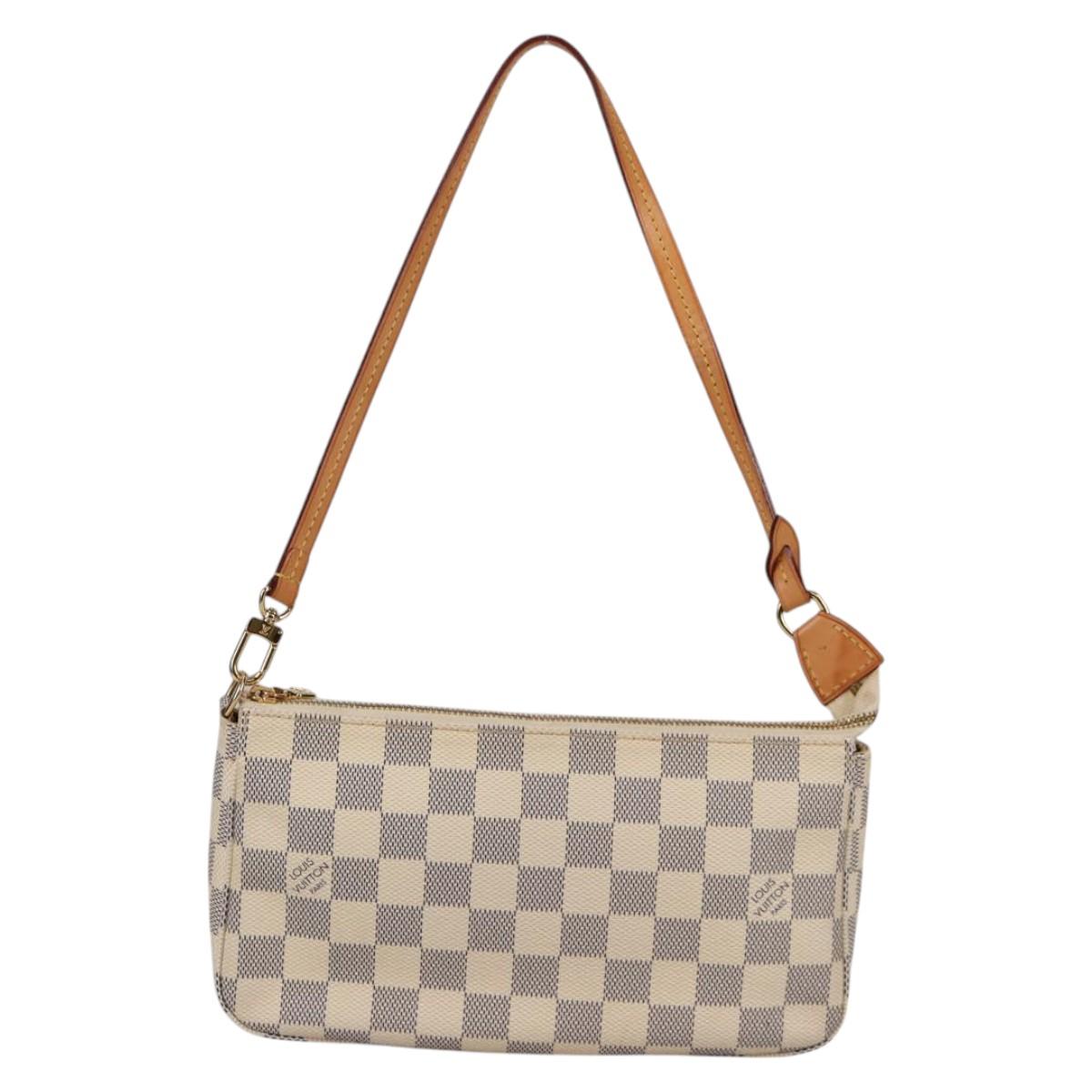 LOUIS VUITTON Damier Azur Pochette Accessoires Pouch N51986 Auth 141131M