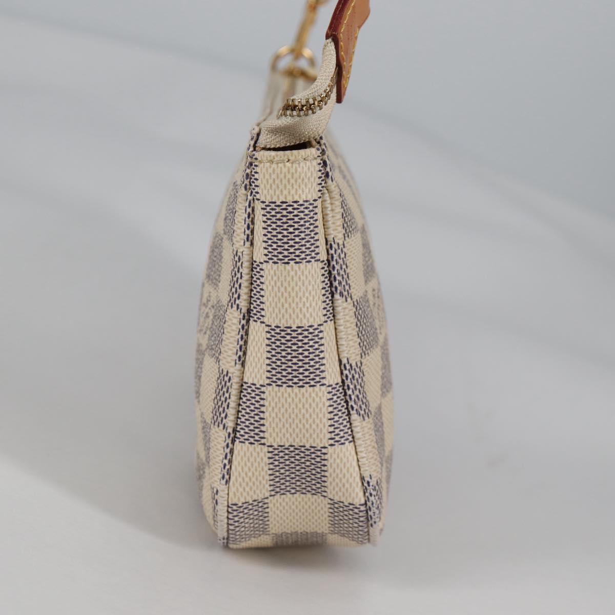 LOUIS VUITTON Damier Azur Pochette Accessoires Pouch N51986 Auth 141131M