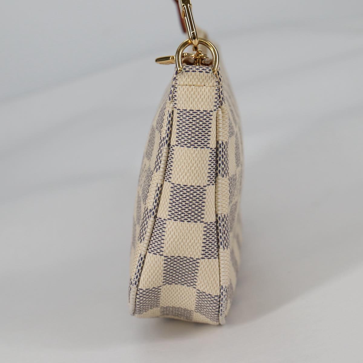 LOUIS VUITTON Damier Azur Pochette Accessoires Pouch N51986 Auth 141131M