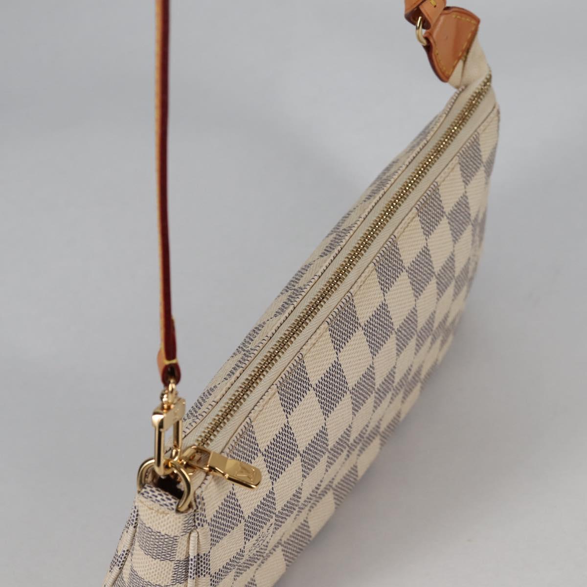 LOUIS VUITTON Damier Azur Pochette Accessoires Pouch N51986 Auth 141131M