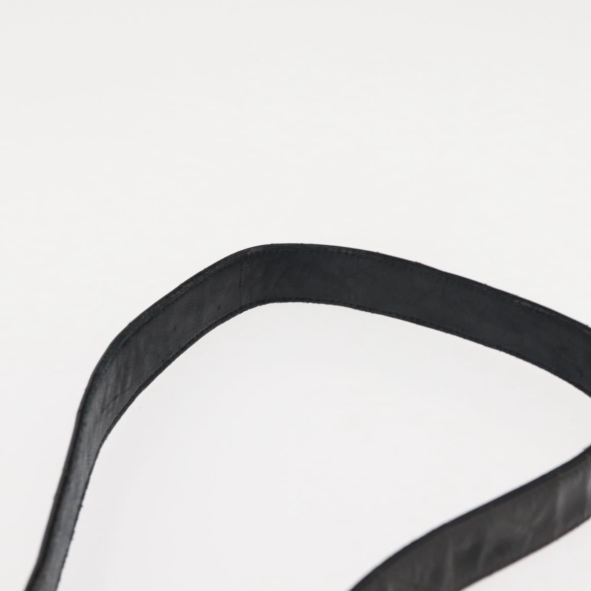 CHANEL Matelasse Shoulder Bag Patent leather Black Gold CC Auth 141133