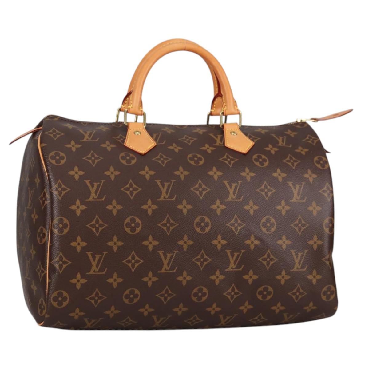 LOUIS VUITTON Monogram Speedy 35 Hand Bag M41524 LV Auth 141141V