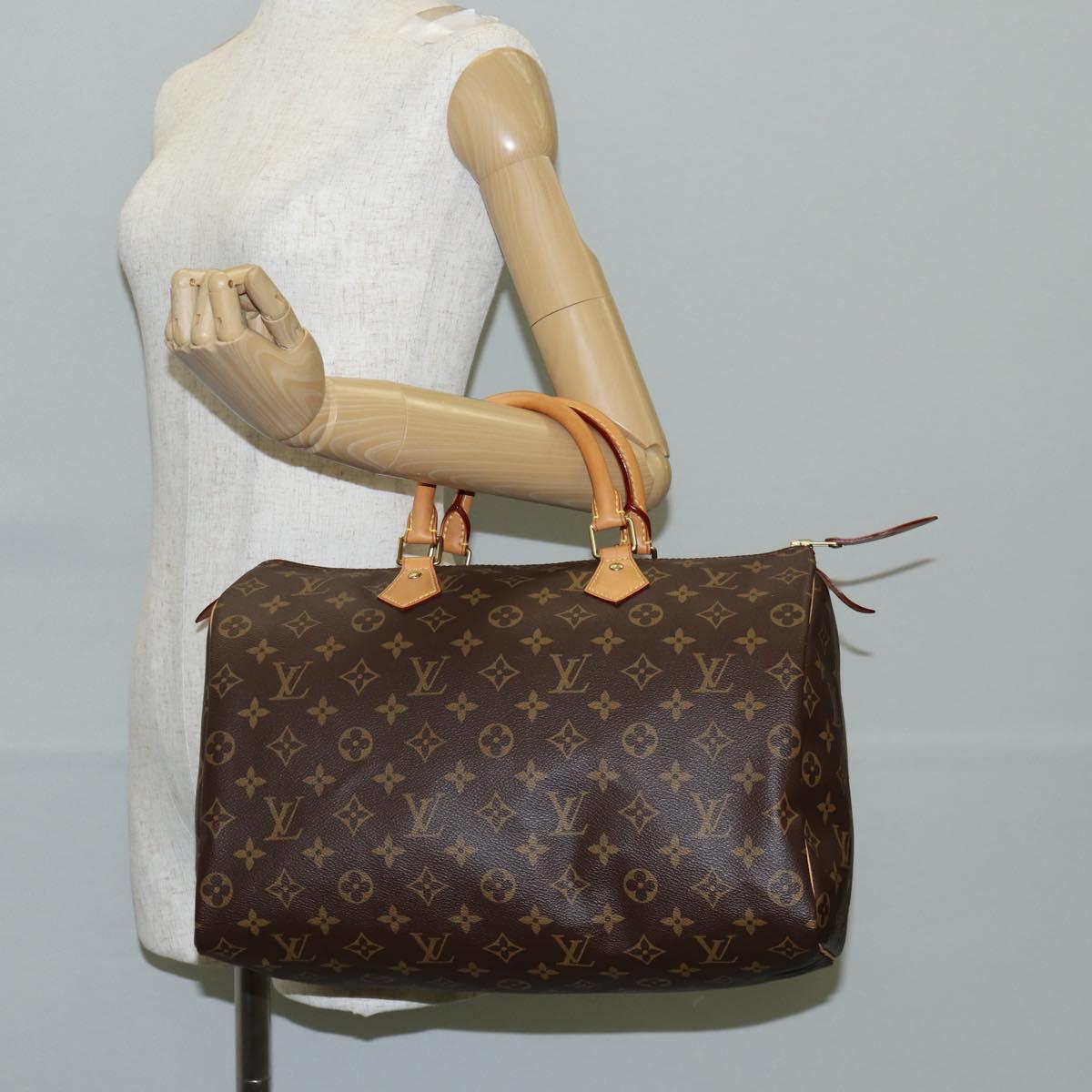 LOUIS VUITTON Monogram Speedy 35 Hand Bag M41524 LV Auth 141141V