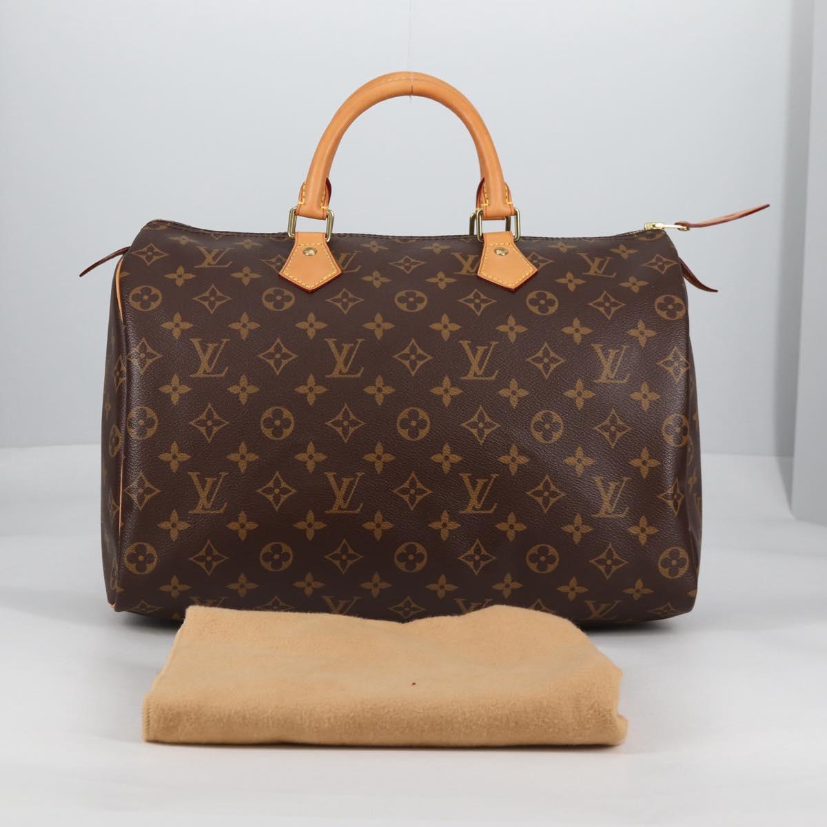 LOUIS VUITTON Monogram Speedy 35 Hand Bag M41524 LV Auth 141141V