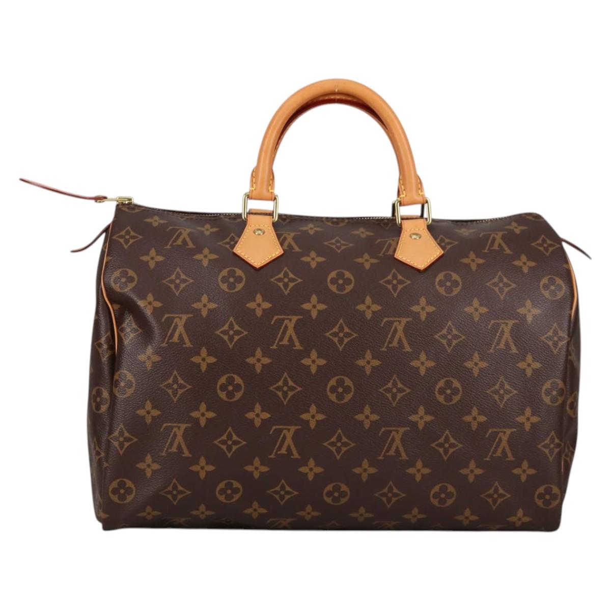 LOUIS VUITTON Monogram Speedy 35 Hand Bag M41524 LV Auth 141141V