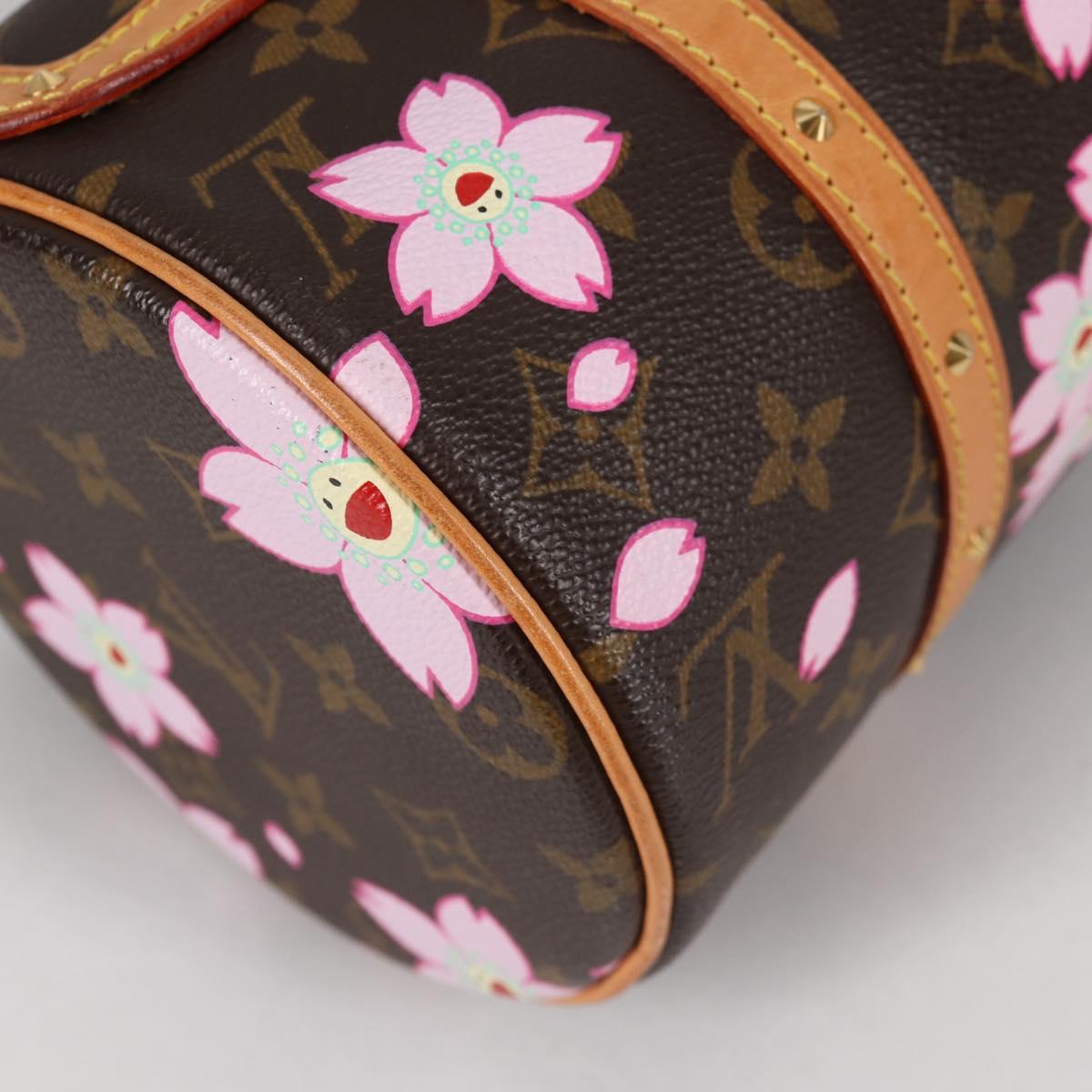 LOUIS VUITTON Monogram Cherry Blossom Papillon Hand Bag M92009 LV Auth 141143V