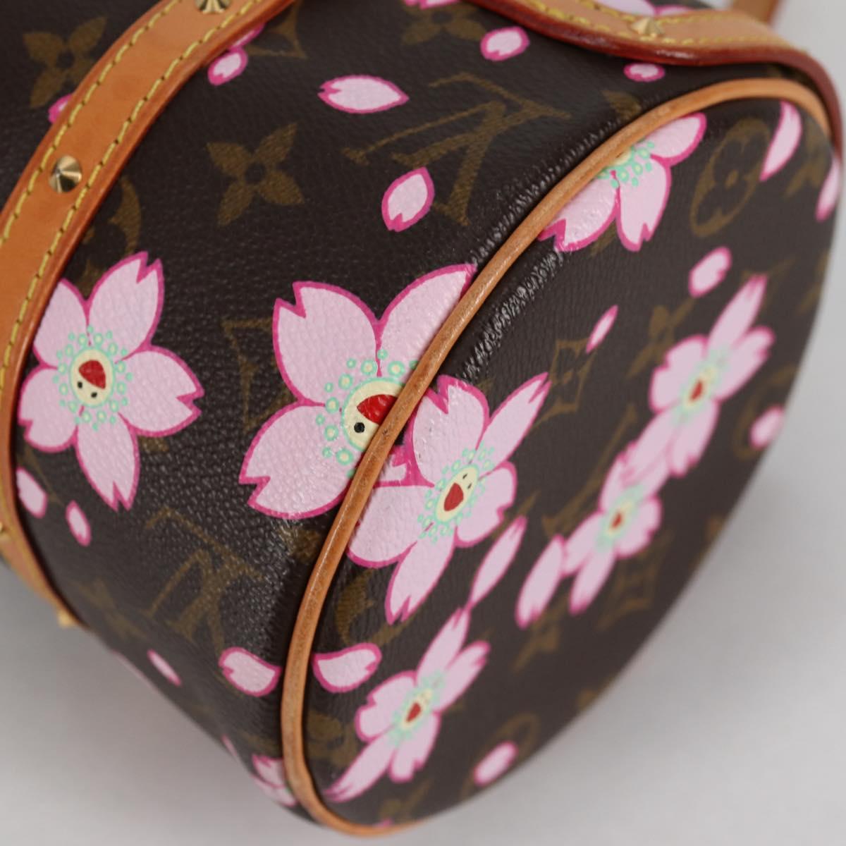 LOUIS VUITTON Monogram Cherry Blossom Papillon Hand Bag M92009 LV Auth 141143V