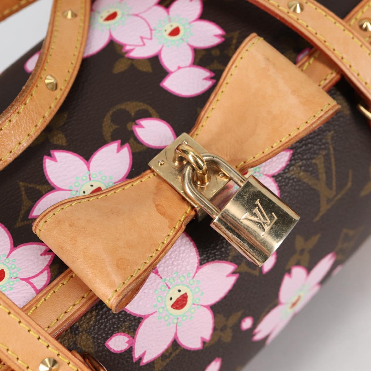 LOUIS VUITTON Monogram Cherry Blossom Papillon Hand Bag M92009 LV Auth 141143V