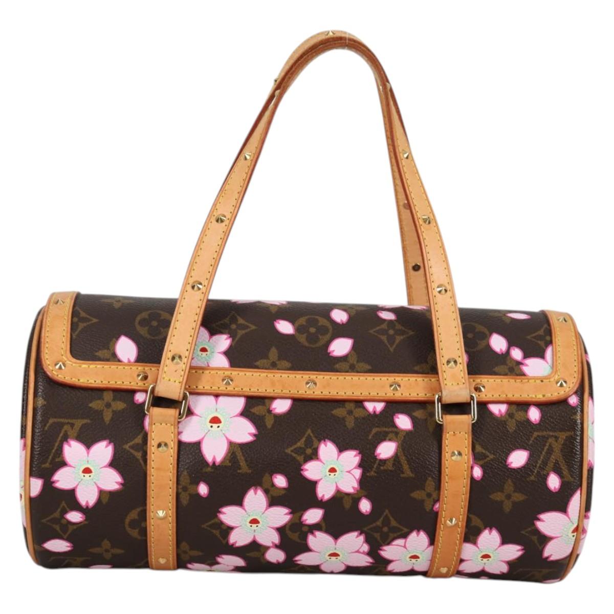 LOUIS VUITTON Monogram Cherry Blossom Papillon Hand Bag M92009 LV Auth 141143V