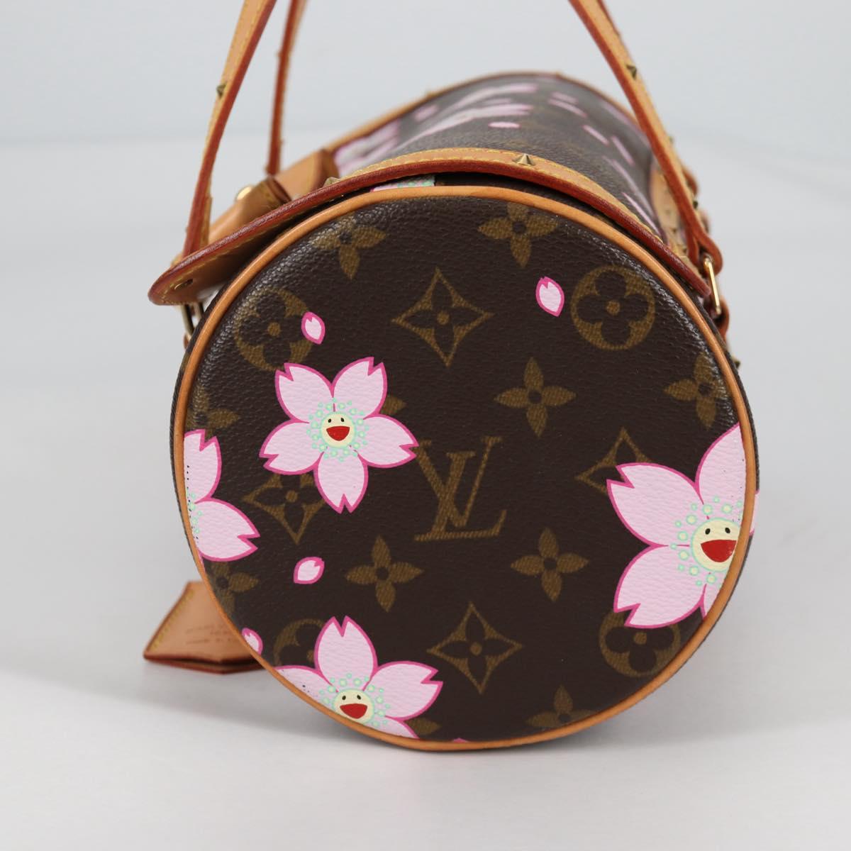 LOUIS VUITTON Monogram Cherry Blossom Papillon Hand Bag M92009 LV Auth 141143V