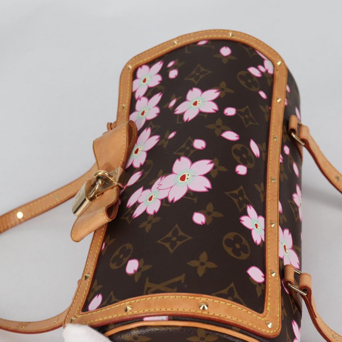 LOUIS VUITTON Monogram Cherry Blossom Papillon Hand Bag M92009 LV Auth 141143V