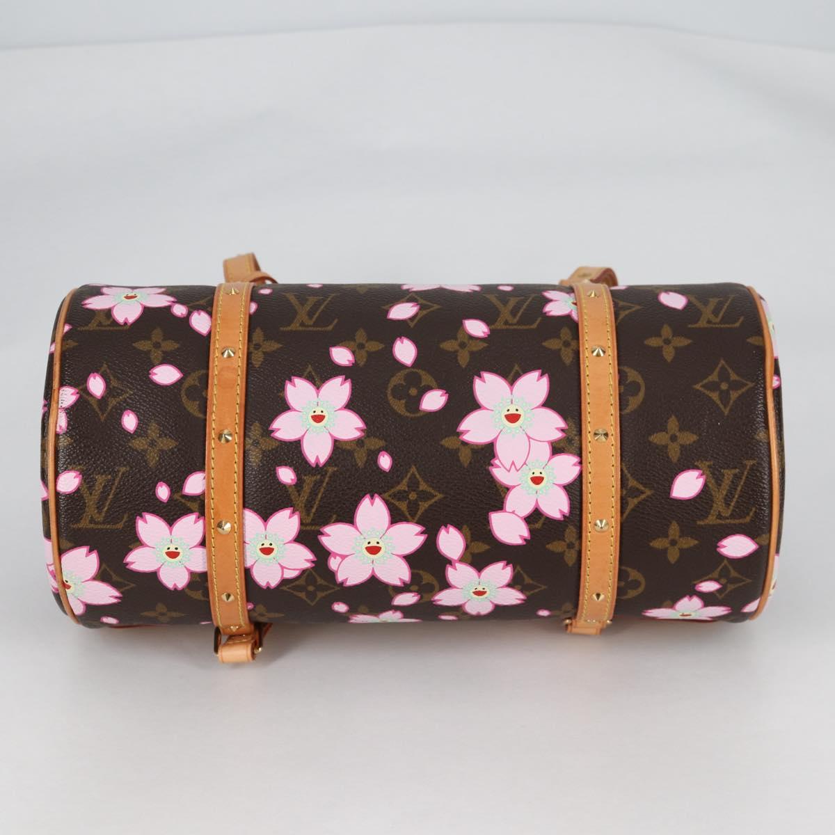 LOUIS VUITTON Monogram Cherry Blossom Papillon Hand Bag M92009 LV Auth 141143V