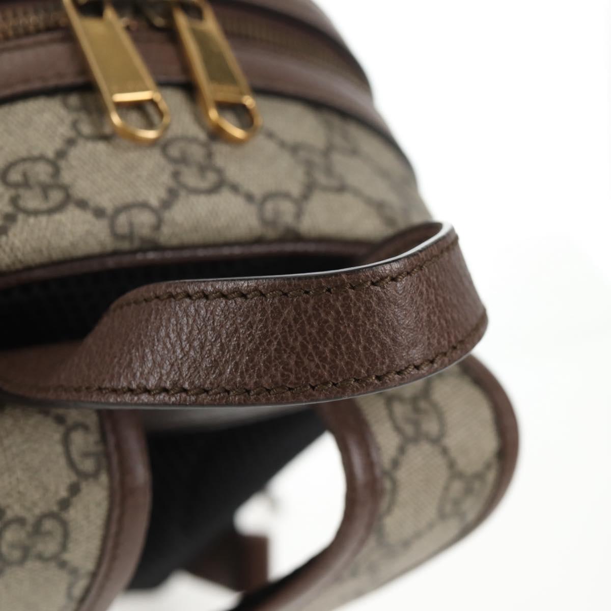 GUCCI GG Supreme Disney Collaboration Backpack PVC Beige Gold 552884 Auth141154M