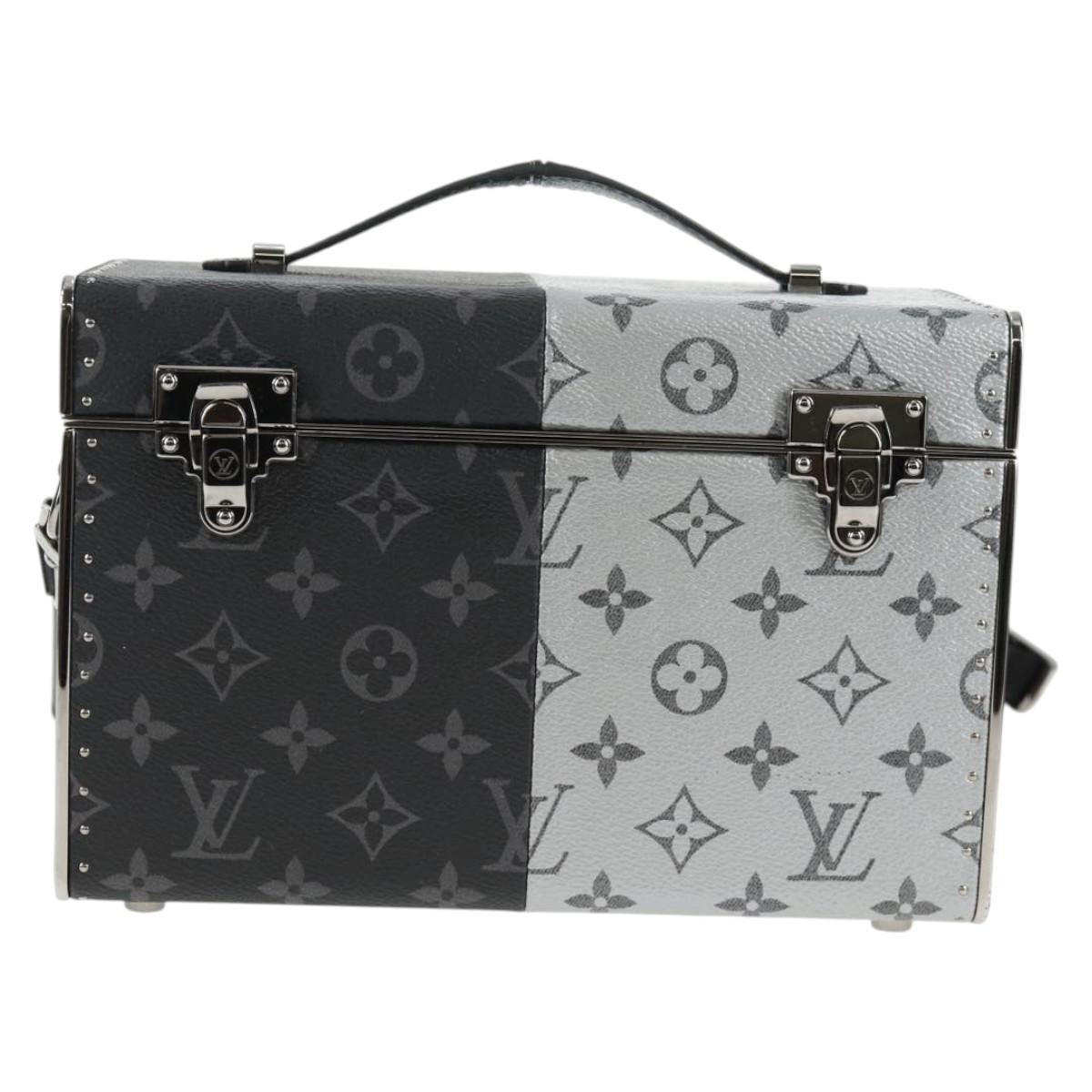 LOUIS VUITTON Monogram Eclipse Split Mini Box Trunk Bag M21022 LV Auth 141164SM
