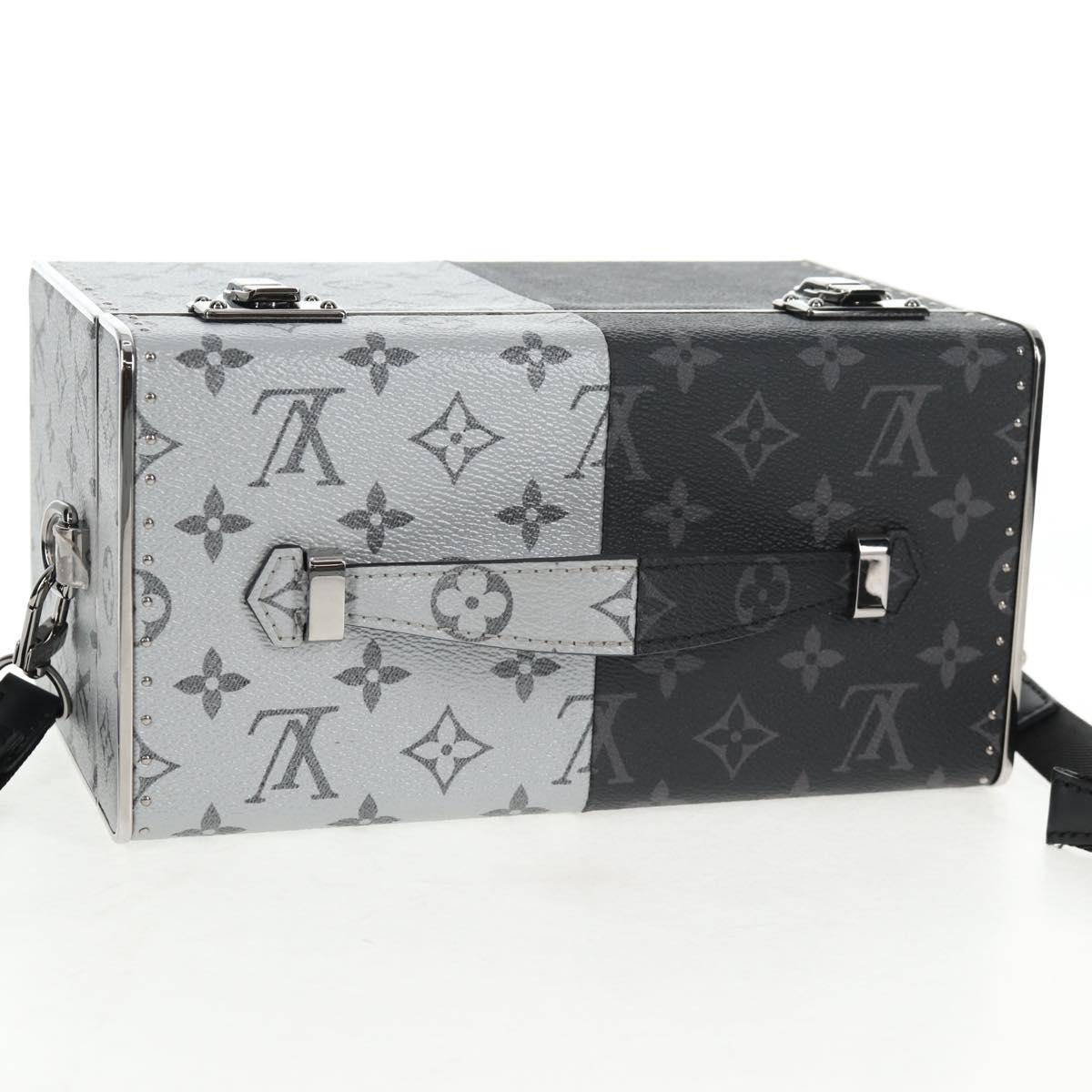 LOUIS VUITTON Monogram Eclipse Split Mini Box Trunk Bag M21022 LV Auth 141164SM