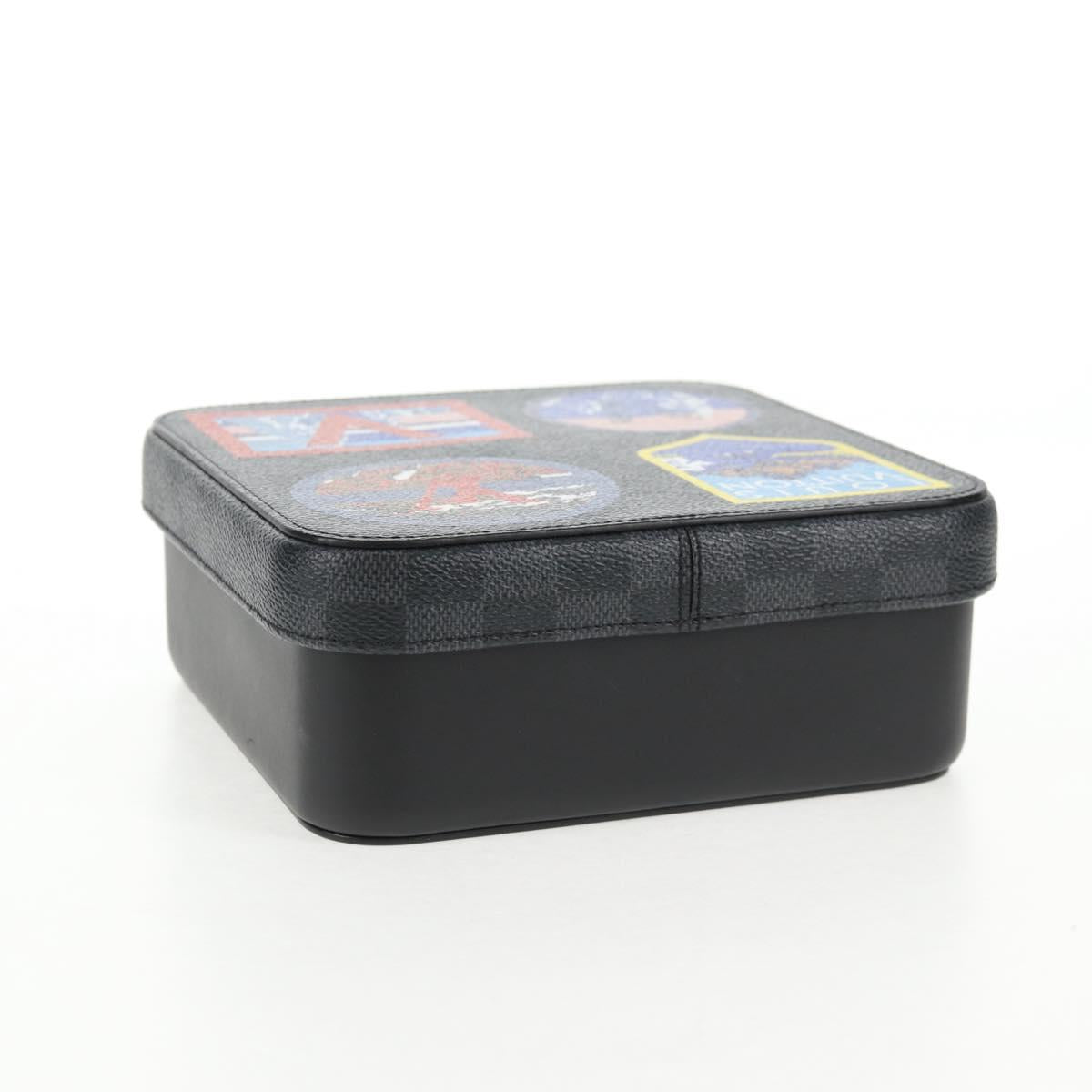 LOUIS VUITTON Damier Grafitte Poit Camille Jewelry Box GI0287 LV Auth 141177M