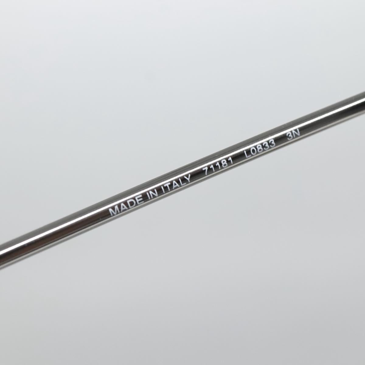 CHANEL Sunglasses metal Silver tone CC Auth 141178M