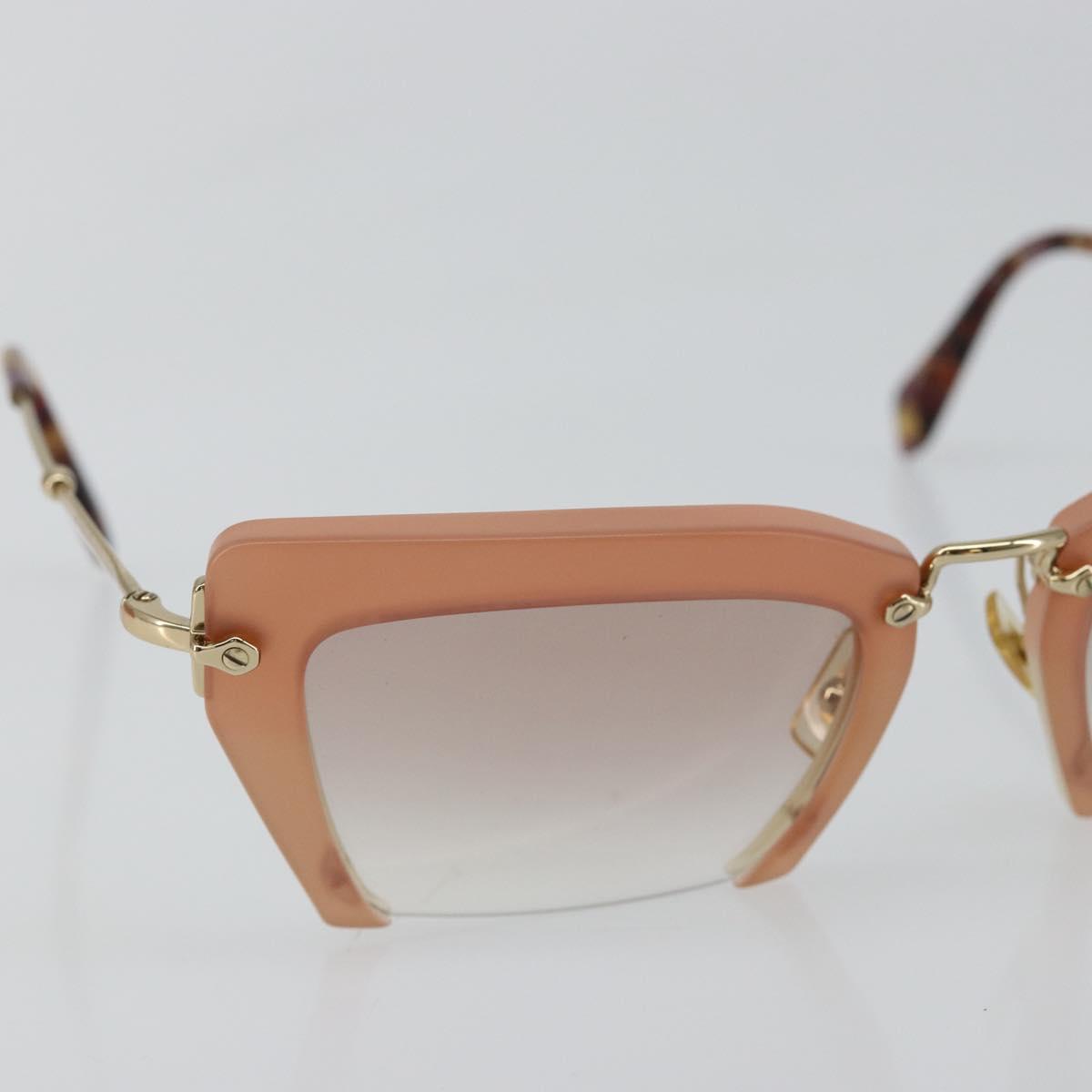 Miu Miu Sunglasses metal Gold Auth 141180