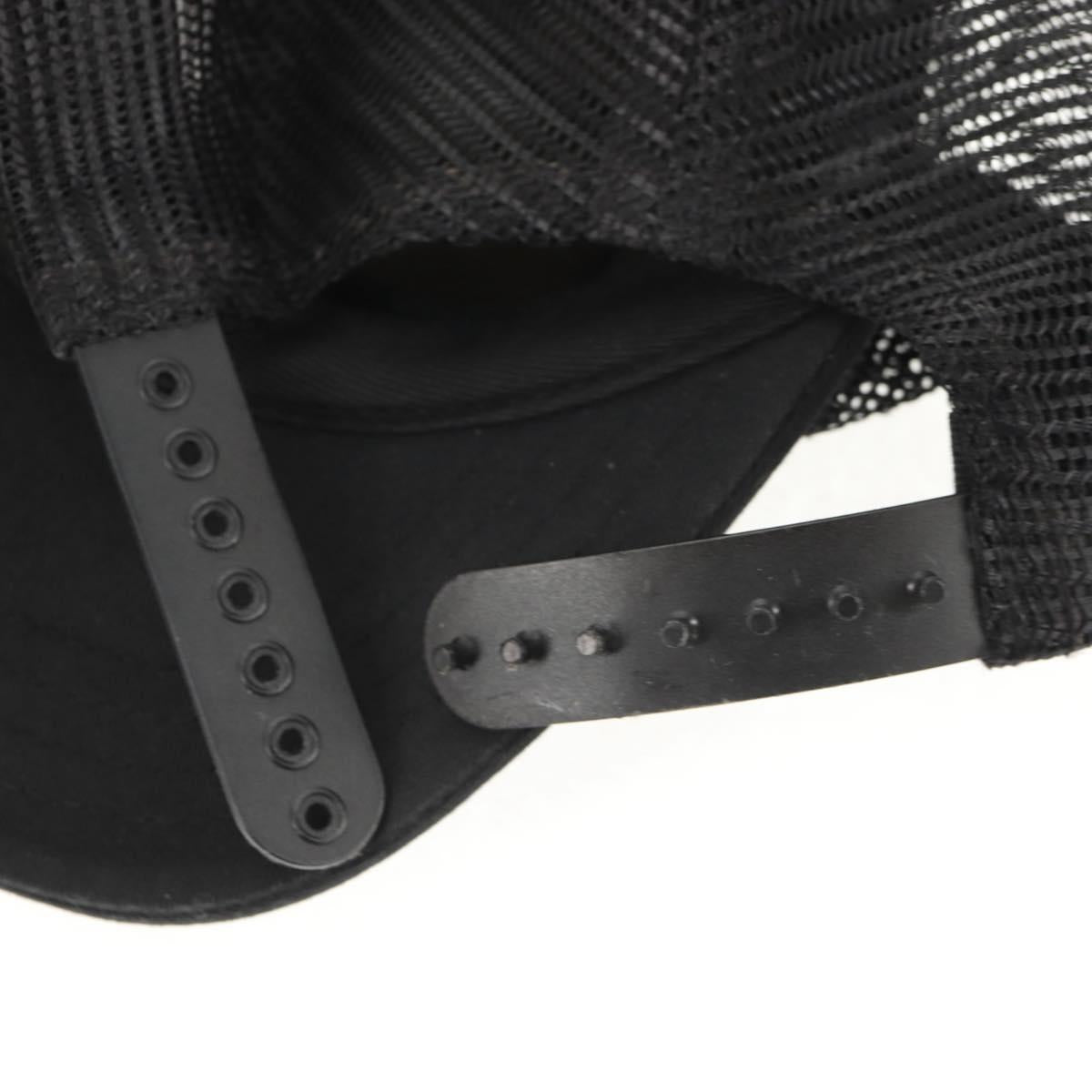 Chrome Hearts CH Patch Cross Ball Mesh Tracker Cap Cotton Black Auth 141185M