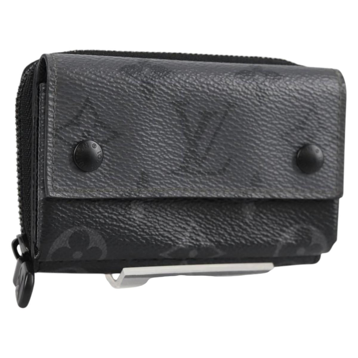 LOUIS VUITTON Eclipse Reverse Zippy Organizer Wallet M82771 LV Auth 141193M