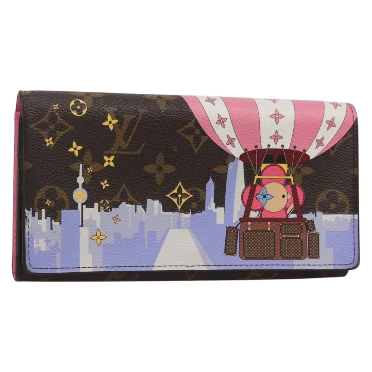 LOUIS VUITTON Monogram Vivienne Portefeuille Sarah Wallet M68491 LV Auth 141194M