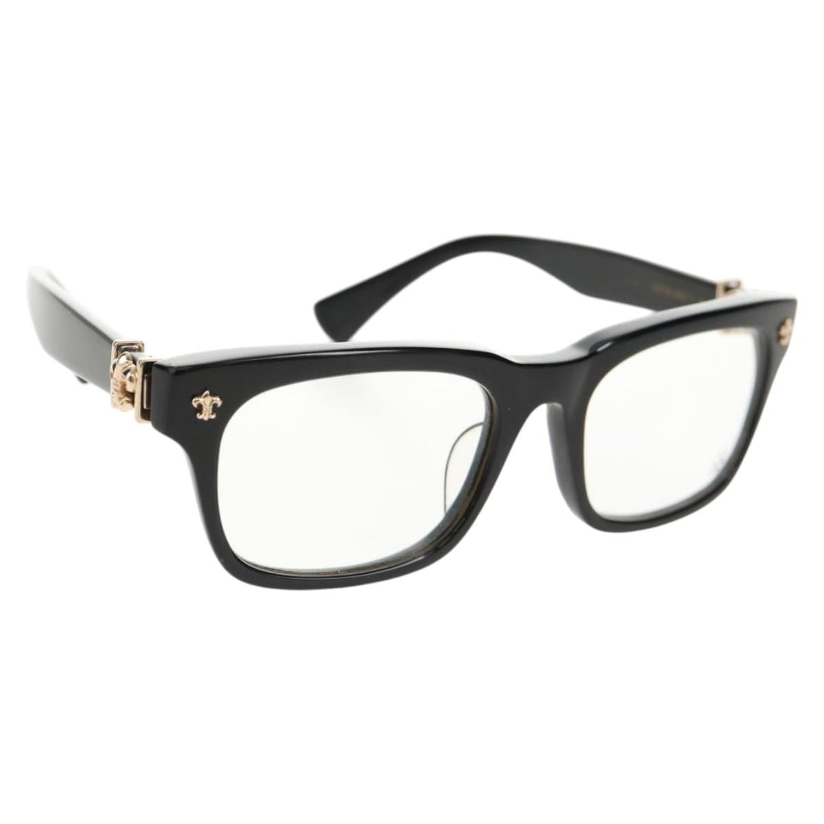 Chrome Hearts GITTIN ANY BS Flare Glasses plastic Black Auth 141196M
