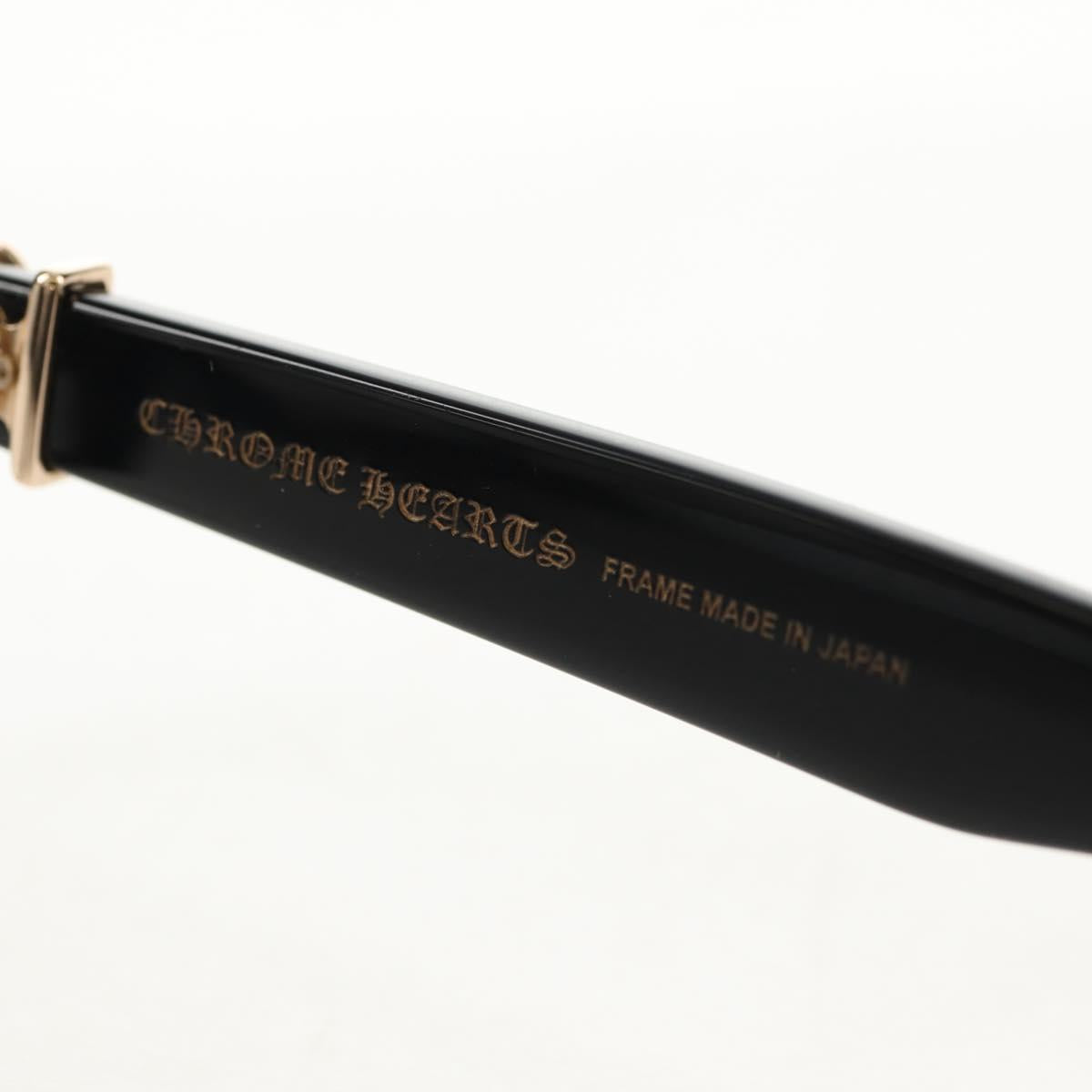 Chrome Hearts GITTIN ANY BS Flare Glasses plastic Black Auth 141196M