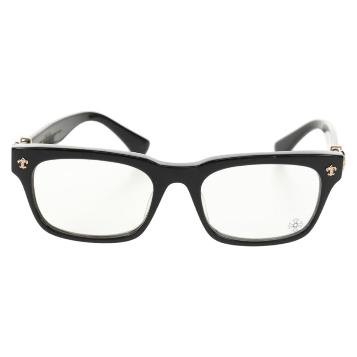 Chrome Hearts GITTIN ANY BS Flare Glasses plastic Black Auth 141196M