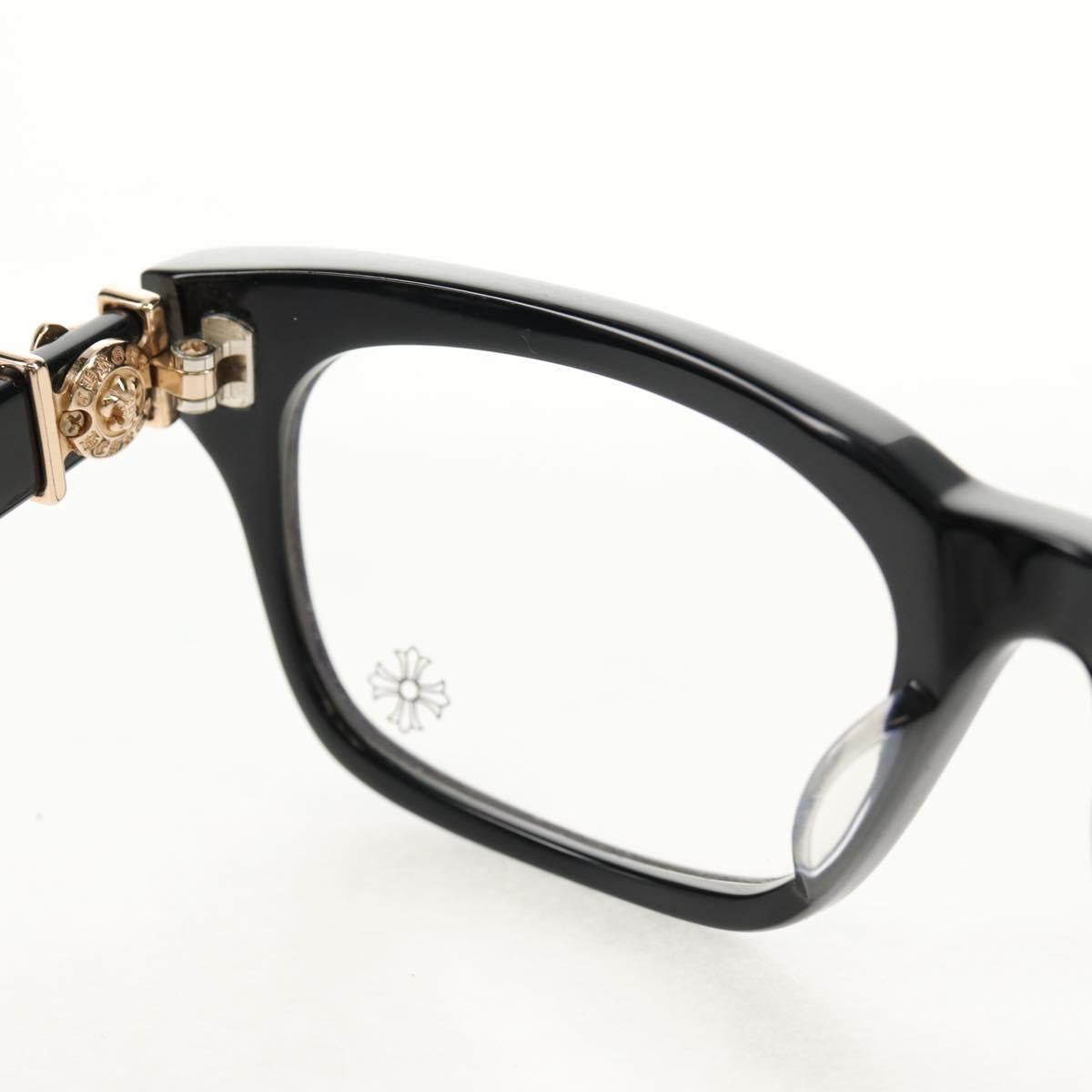 Chrome Hearts GITTIN ANY BS Flare Glasses plastic Black Auth 141196M