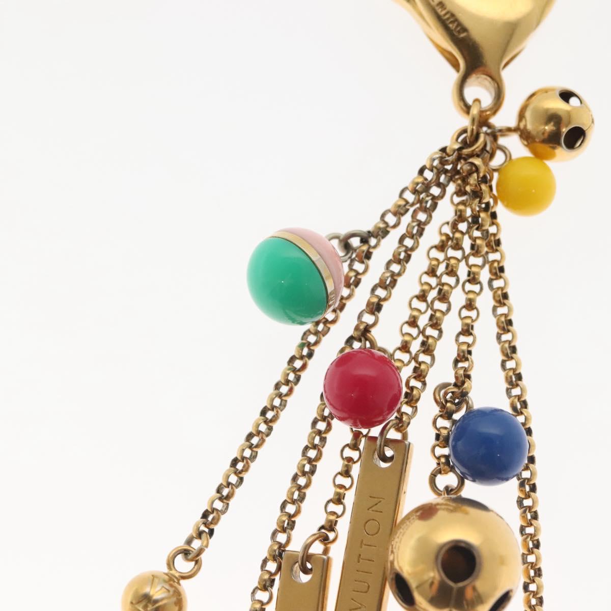 LOUIS VUITTON Porte Cles Grullo Key Holder metal Gold M62227 LV Auth 141198