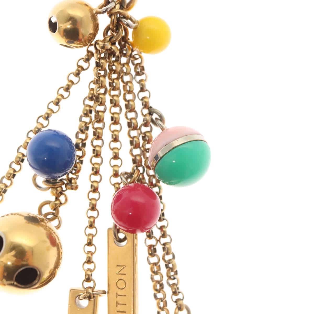 LOUIS VUITTON Porte Cles Grullo Key Holder metal Gold M62227 LV Auth 141198