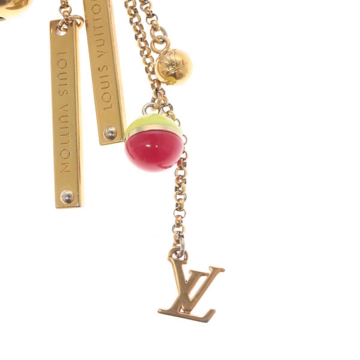 LOUIS VUITTON Porte Cles Grullo Key Holder metal Gold M62227 LV Auth 141198