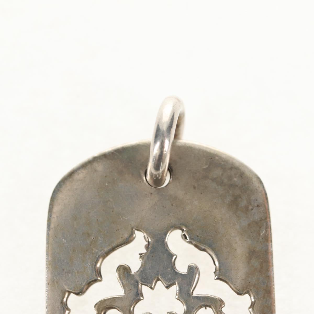 Chrome Hearts Pendant Top Cutout Dagger Dog Tag Ag925 Silver Auth 141204M