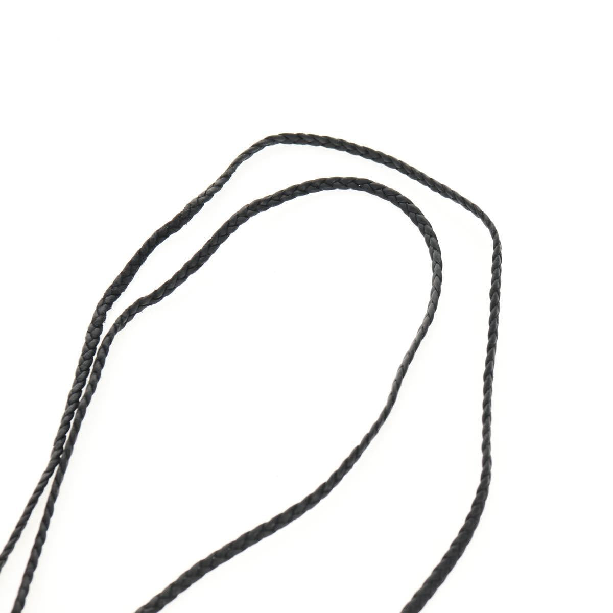 Chrome Hearts Scroll Razor Blade Necklace Ag925 Black Auth 141205M