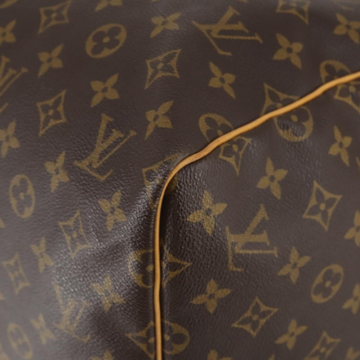 LOUIS VUITTON Monogram Keepall 55 Boston Bag M41424 LV Auth 141213