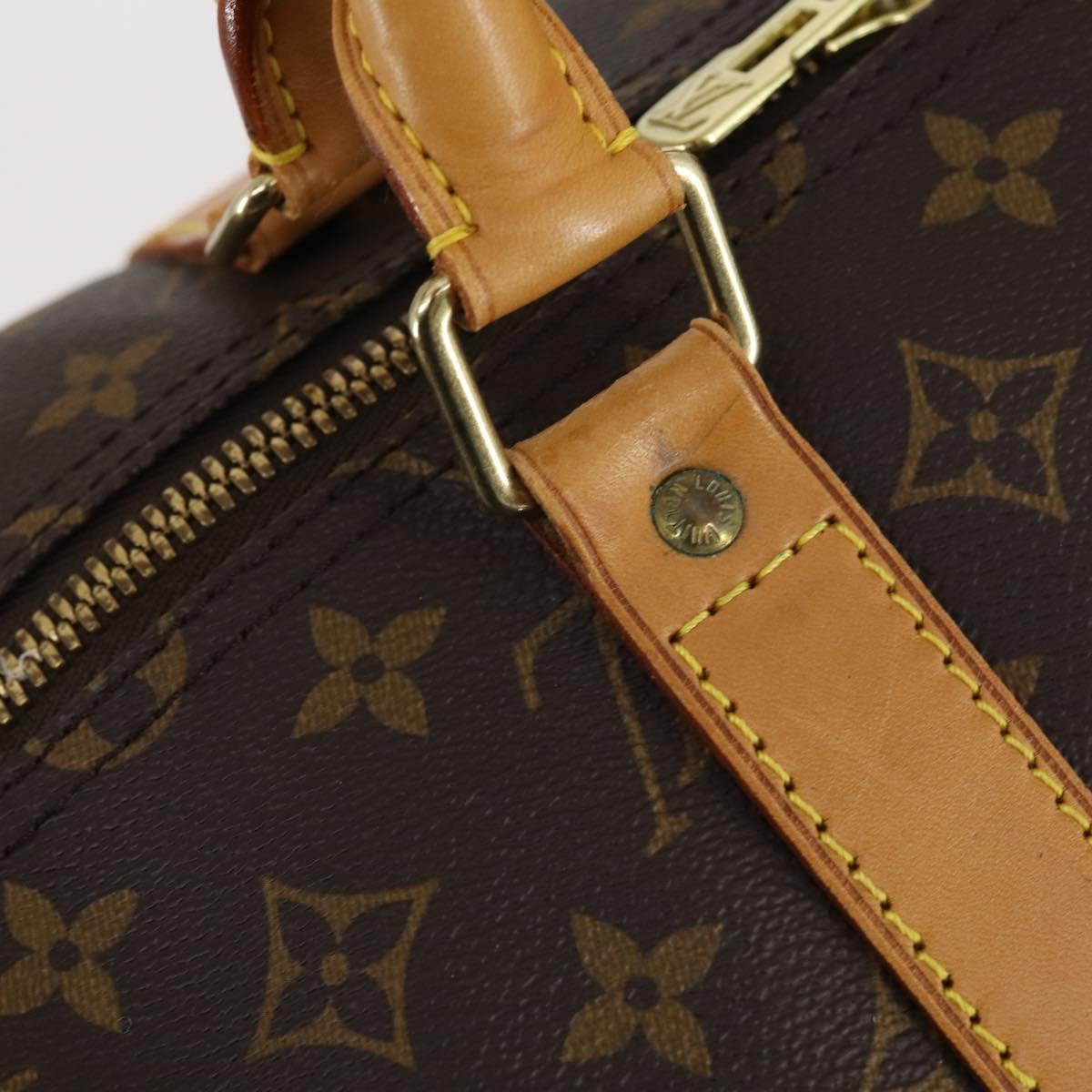 LOUIS VUITTON Monogram Keepall 55 Boston Bag M41424 LV Auth 141213