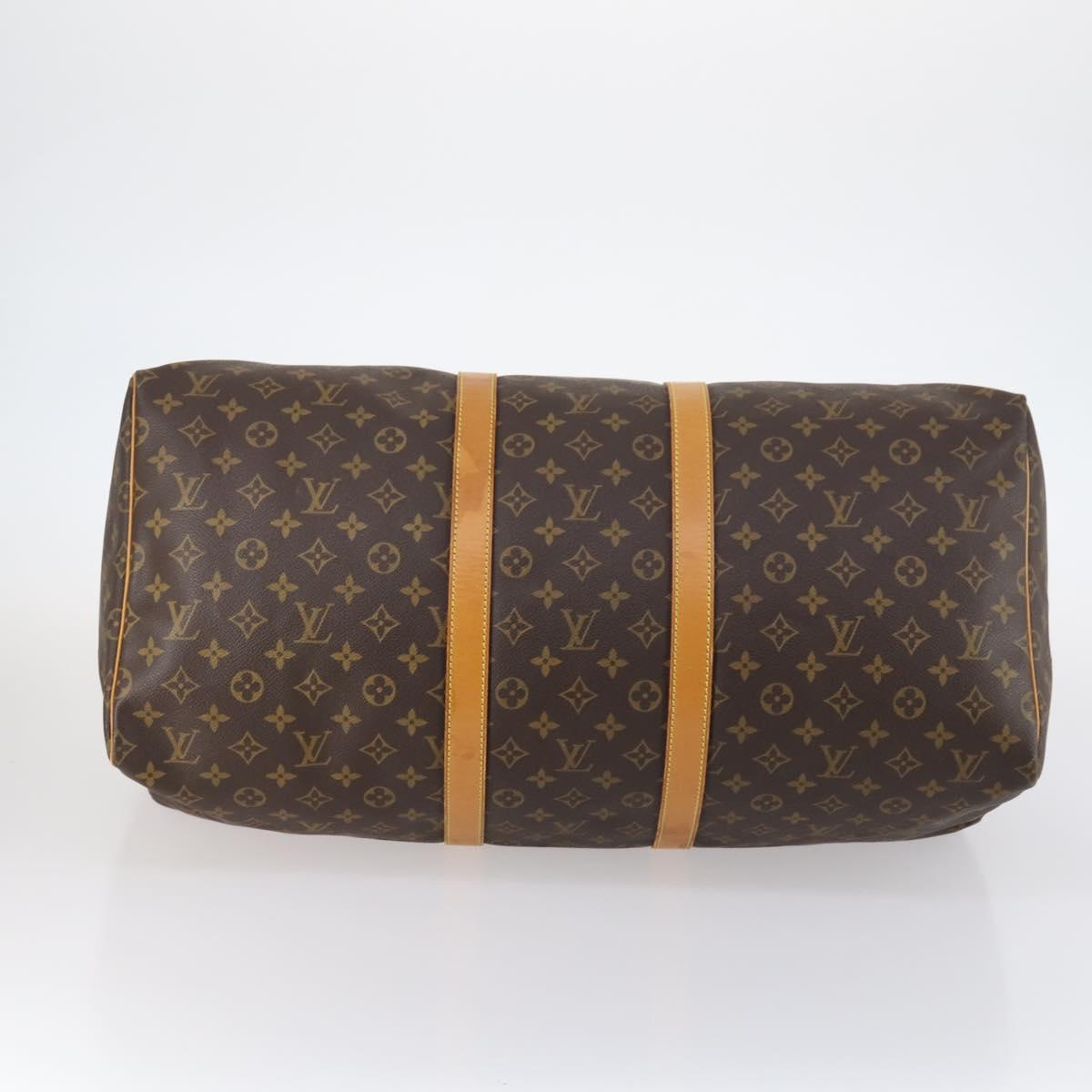 LOUIS VUITTON Monogram Keepall 55 Boston Bag M41424 LV Auth 141213