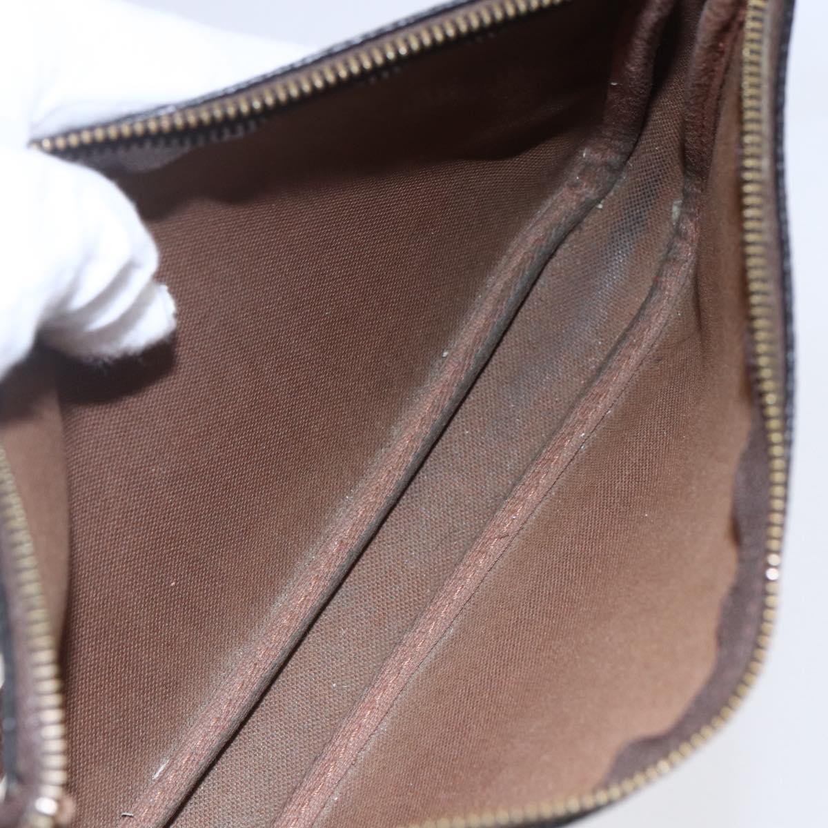 LOUIS VUITTON Graffiti Pochette Accessoires Pouch Khaki M92191 LV Auth 141215