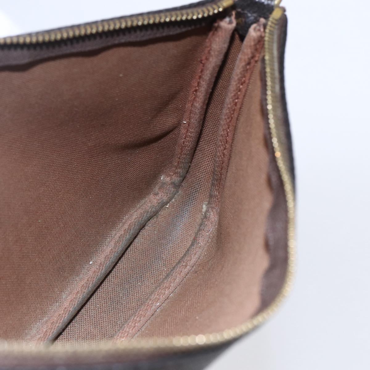 LOUIS VUITTON Graffiti Pochette Accessoires Pouch Khaki M92191 LV Auth 141215