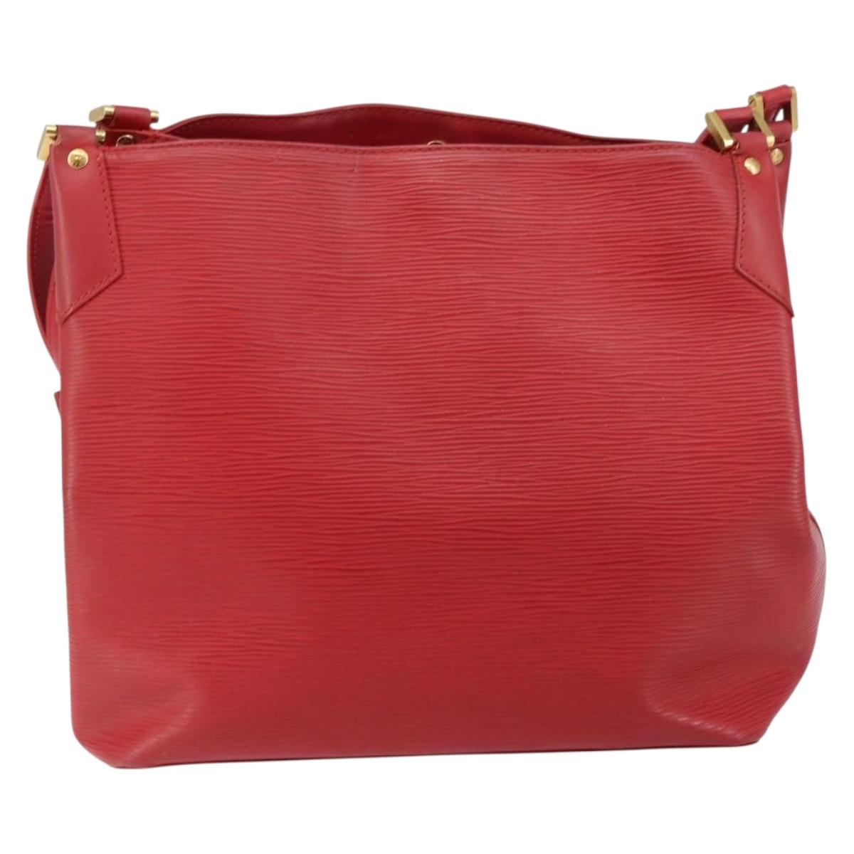 LOUIS VUITTON Epi Mandala MM Shoulder Bag Red M5889E LV Auth 141224