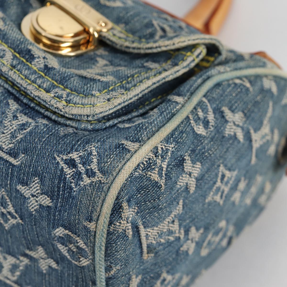 LOUIS VUITTON Monogram Denim Neo Speedy Hand Bag Blue M95019 LV Auth 141243V